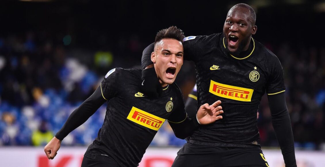 مهاجما انتر ميلانو روميلو لوكاكو ولاوتارو مارتينيز