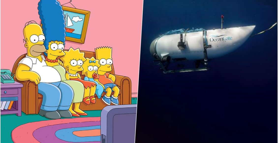 The Simpsons and titan Submarine
