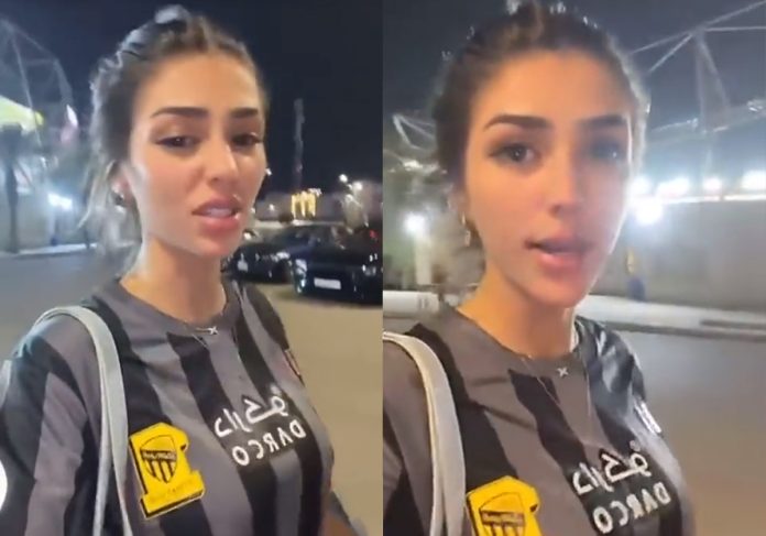 المشجعة الاتحادية الشهيرة "صوص" حزينة بعد الخسارة