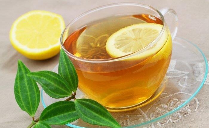 شاي اخضر باليمون