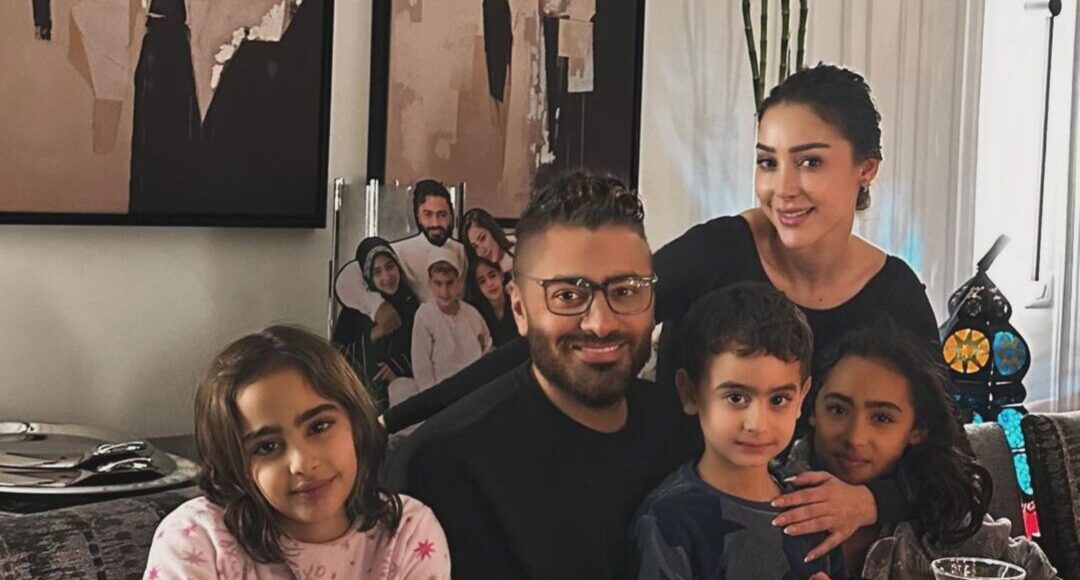 عائلة تامر حسني وبسمة بوسيل