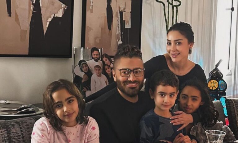 عائلة تامر حسني وبسمة بوسيل